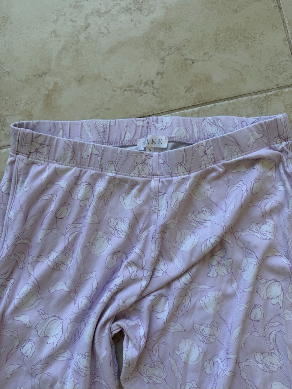 LAKE PAJAMAS PJ Pima Cotton Short Sleeve Pants Shorts Bundle Wildflower Floral - Picture 4 of 4